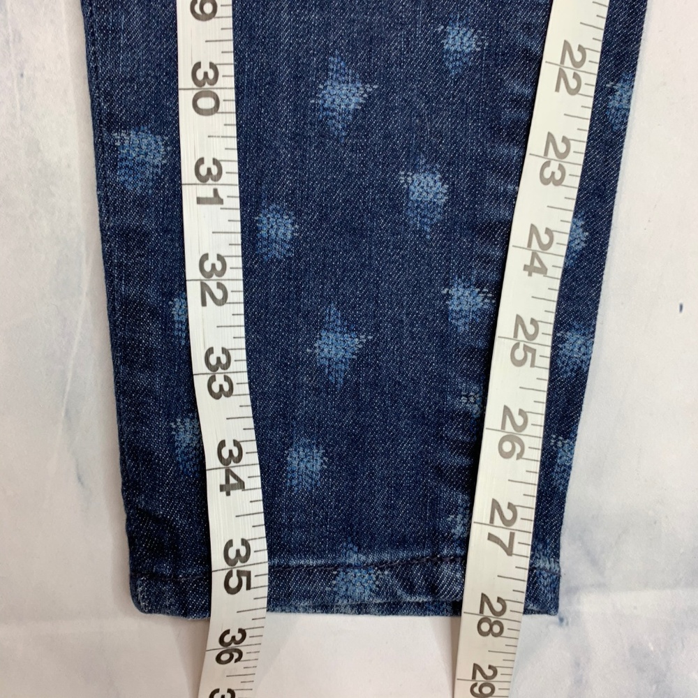 Lucky Brand Ikat Patterned Charlie Skinny Jeans - Picture 7 of 8